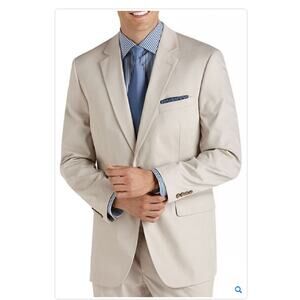 Haspel Classic Men's Tan Poplin Sportsjacket Size 48